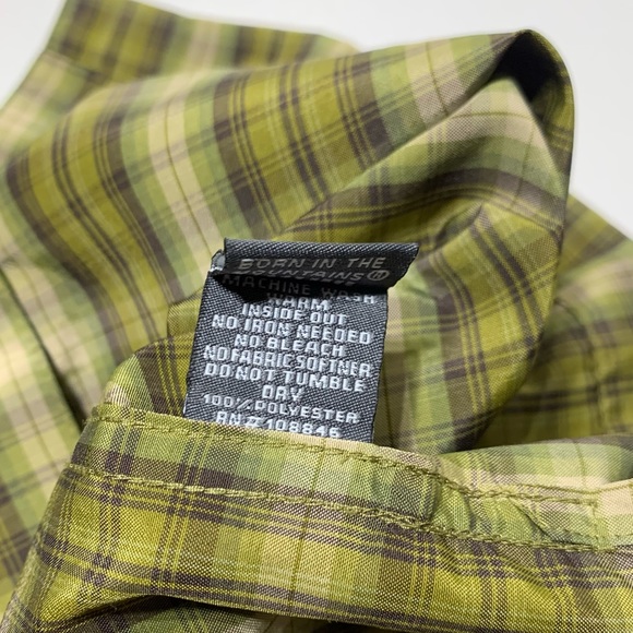 Kuhl Mountain Grown Outdoor Short Sleeve Button Up Men’s Medium Olive Green - Picture 8 of 8